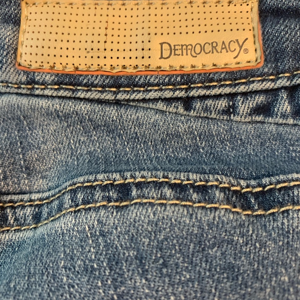 SOLD Democracy Blue Straight Leg Jeans Size 10 - Picture 6 of 6